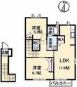 写真：ヴィラシーン神辺Ｂ2階の間取図