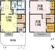 グランディス・エギ B棟の間取図