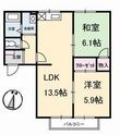 イーストパーク坂本Aの間取図