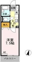 セジュールハゴロモ A棟の間取図