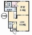 写真：西深津ハイツC棟1階の間取図