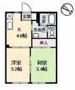 コーポやすらぎの間取図