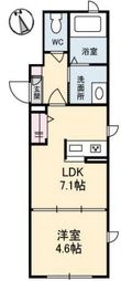 写真：エトワール御船1階の間取図