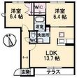 ヴィラ・ロトス D棟の間取図