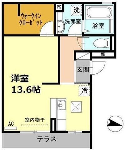 拡大写真:リュミエール 1階101の間取り