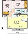 ウィルモア手城 B棟の間取図