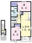 プティヴィラージュ神辺Aの間取図