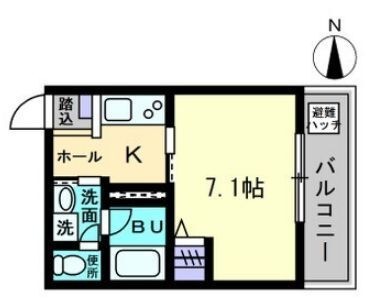 拡大写真:メゾン・ド・キャトルⅢ 3階306の間取り
