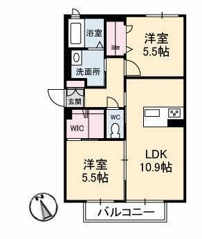 拡大写真:シャーメゾンTOKIWA(トキワ) 1階102の間取り