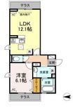 D-roomトラベシアの間取図
