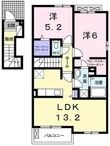 レジデンスせど川Aの間取図