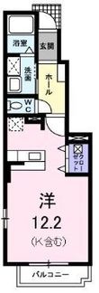クラールアンジュBの間取図