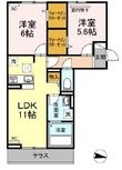 フレッチェ・ボスコⅤの間取図