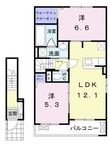 プランドールⅠの間取図