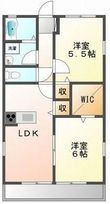 ウィズハイム湯野Ⅰの間取図