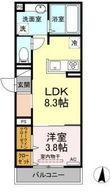 メルベーユ寺町の間取図