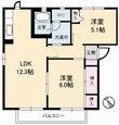 ローズタウン 1番館の間取図