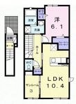 デーアBの間取図