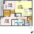 D-room沖野上の間取図
