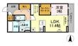 D-roomTSUCHIYAの間取図