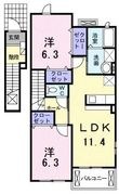 ベルメゾン福地Dの間取図