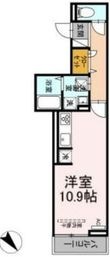 D-room沖野上Ⅱの間取図