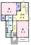 ガーデンハウスBの間取図