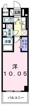 拡大写真:クロシェットIMK 3階303の間取り