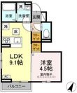 コーポ藤原Ⅵの間取図