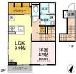 コーポ藤原Ⅵの間取図