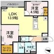 D-ROOM東手城の間取図