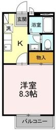 サンライズ春日 Bの間取図