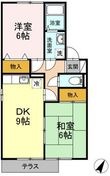 ハイムタケウチ　Ｄ棟の間取図