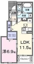 ラ・ヴィータAの間取図