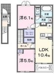 ラ・ヴィータAの間取図