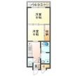 サンビレッジ岩川の間取図