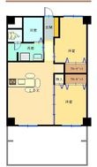 倉敷市西阿知町の間取図