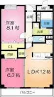 高槻市唐崎西2丁目の間取図
