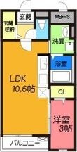高槻市芝生町3丁目の間取図