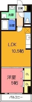 茨木市西田中町の間取図