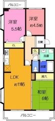 高槻市桜ケ丘南町の間取図