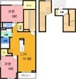 高槻市芝生町1丁目の間取図