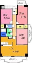 茨木市郡5丁目の間取図