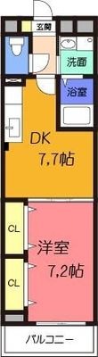 茨木市新堂1丁目の間取図