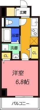 拡大写真:高槻市北園町 7階702の間取り