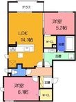 茨木市橋の内3丁目の間取図