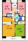 茨木市三島丘2丁目の間取図