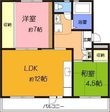 高槻市牧田町の間取図
