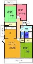 高槻市牧田町の間取図