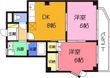 高槻市芝生町2丁目の間取図